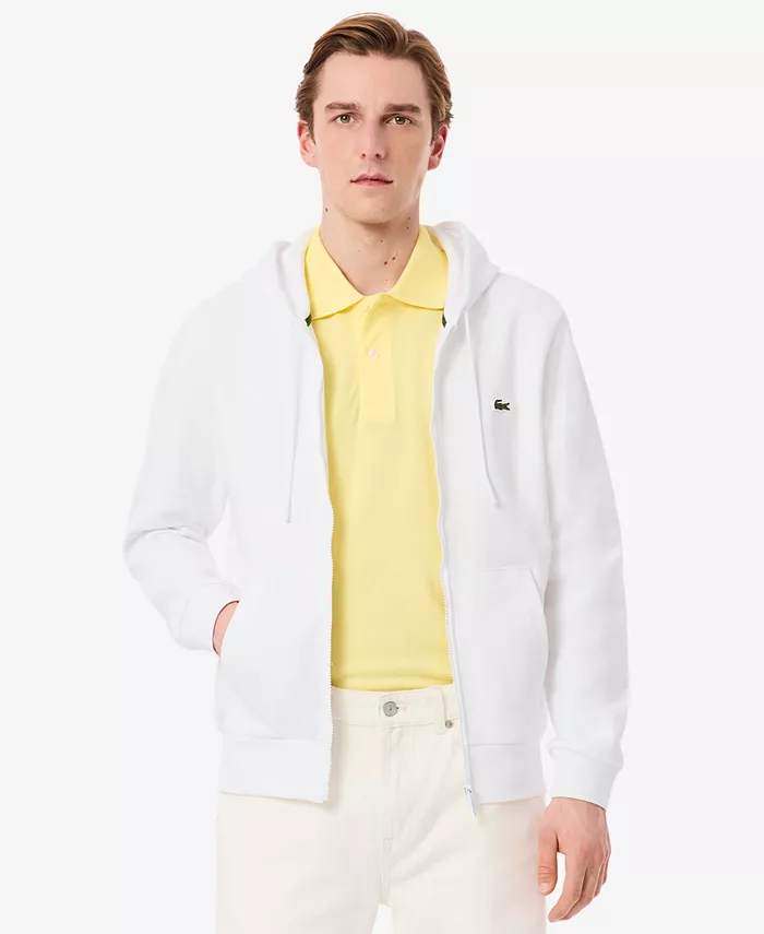 Мужская флисовая толстовка с молнией Lacoste, белый
Мужская флисовая толстовка с молнией Lacoste, белый