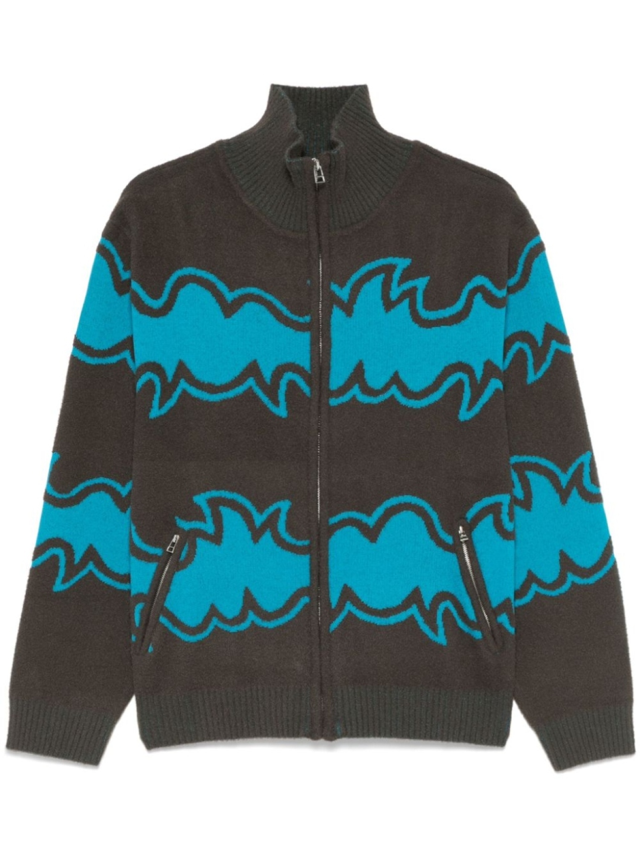 BLUEMARBLE жаккардовый кардиган на молнии, серый
BLUEMARBLE жаккардовый кардиган на молнии, серый