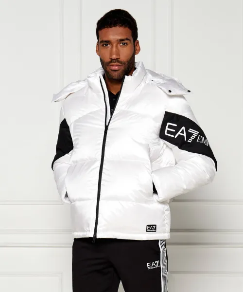 Пуховик Regular fit Ea7, белый 
Пуховик Regular fit Ea7, белый