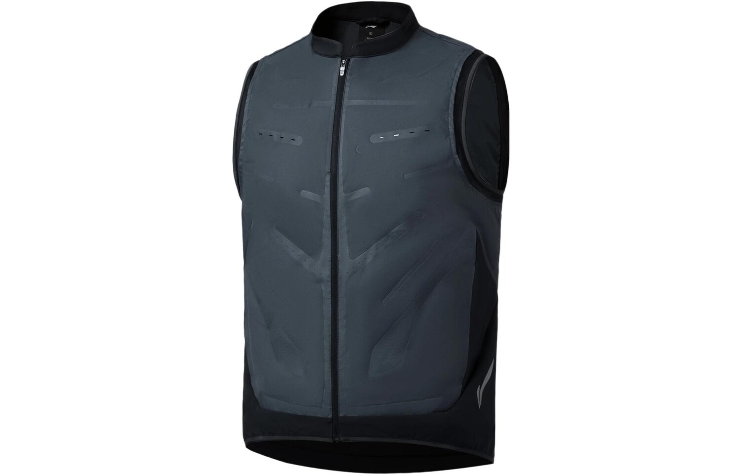 Жилет для бега мужской черный Lining, черный 
Жилет для бега мужской черный Lining, черный