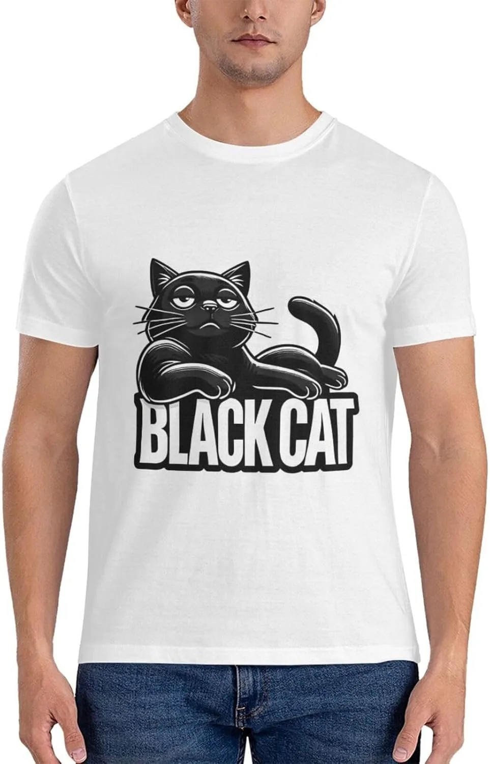 Футболка с принтом ленивый черный кот WXENAIEDK
Футболка с принтом ленивый черный кот WXENAIEDK