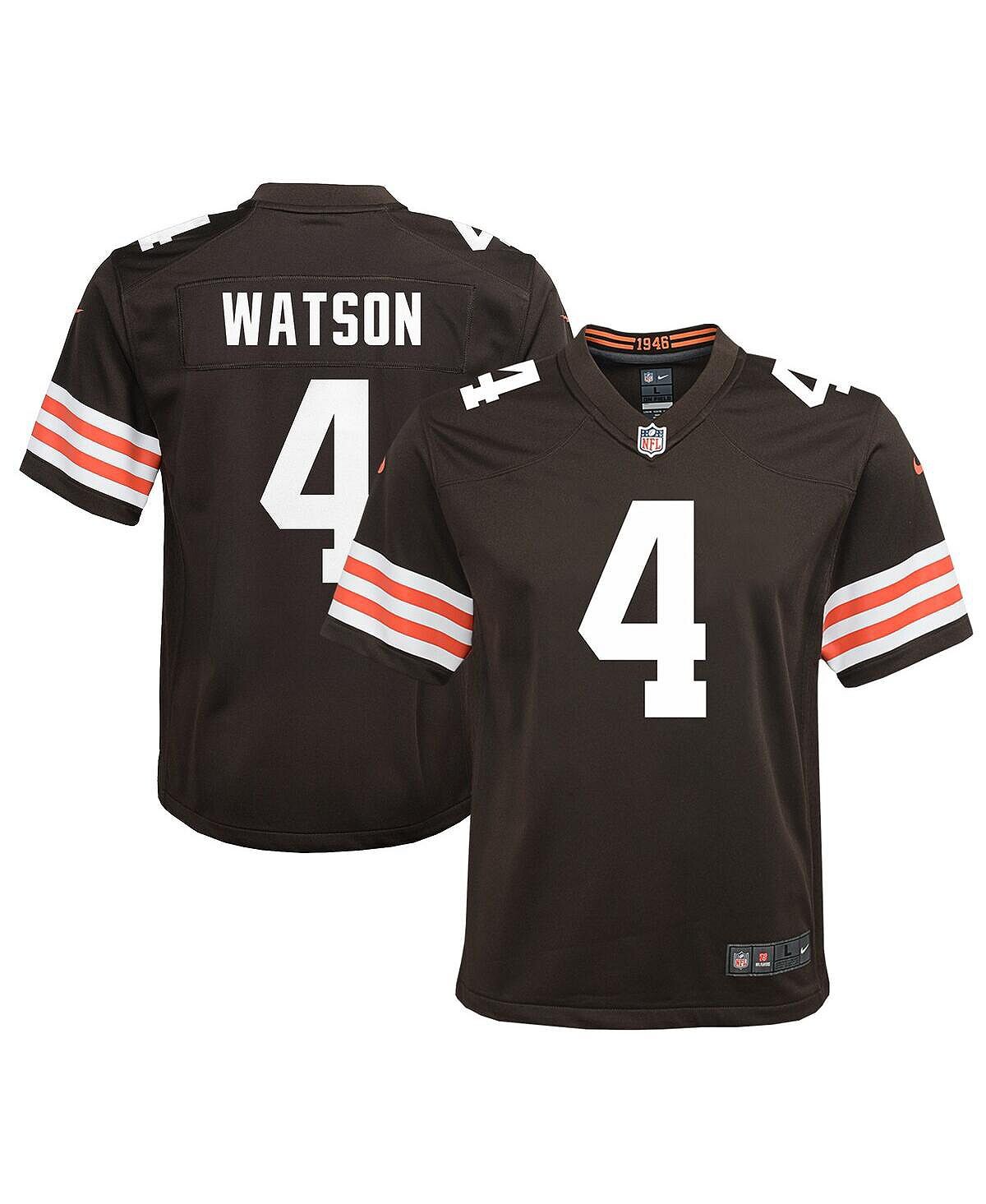 Игровая майка Big Boys Дешона Уотсона Брауна Cleveland Browns Nike
Игровая майка Big Boys Дешона Уотсона Брауна Cleveland Browns Nike