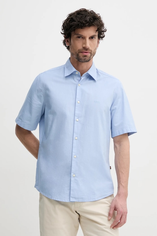 Хлопковая рубашка Boss Orange, синий
Хлопковая рубашка Boss Orange, синий