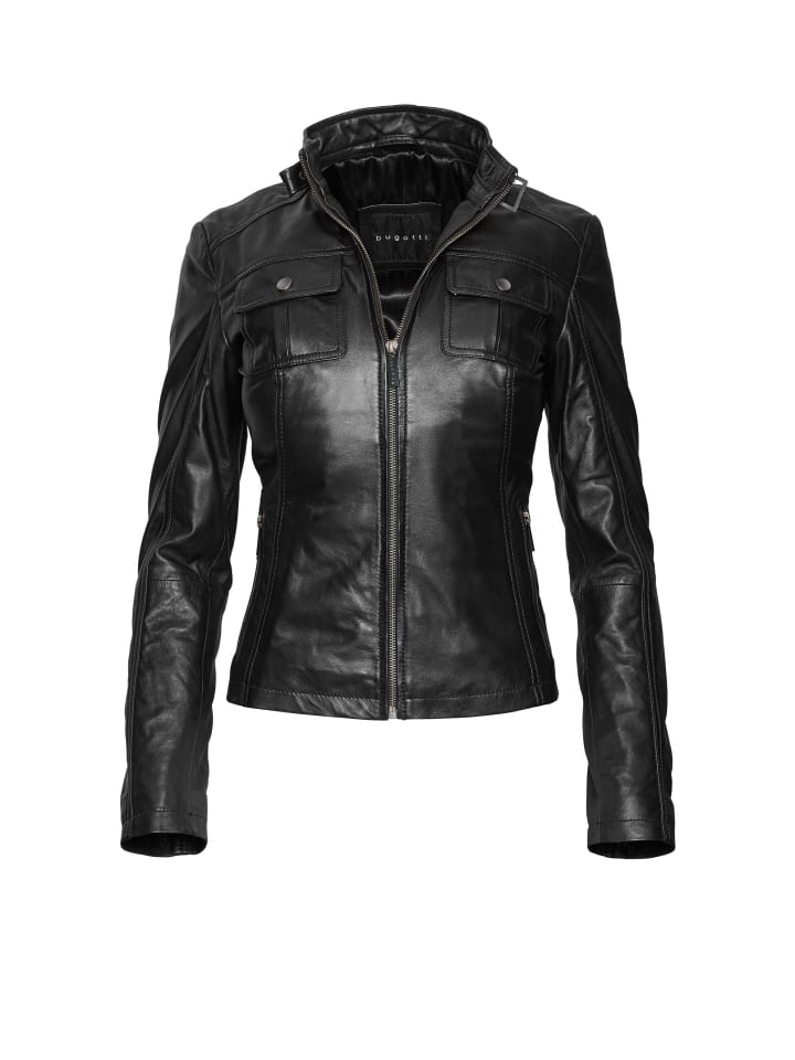 Bugatti Кожаная куртка черного цвета
Bugatti Кожаная куртка черного цвета