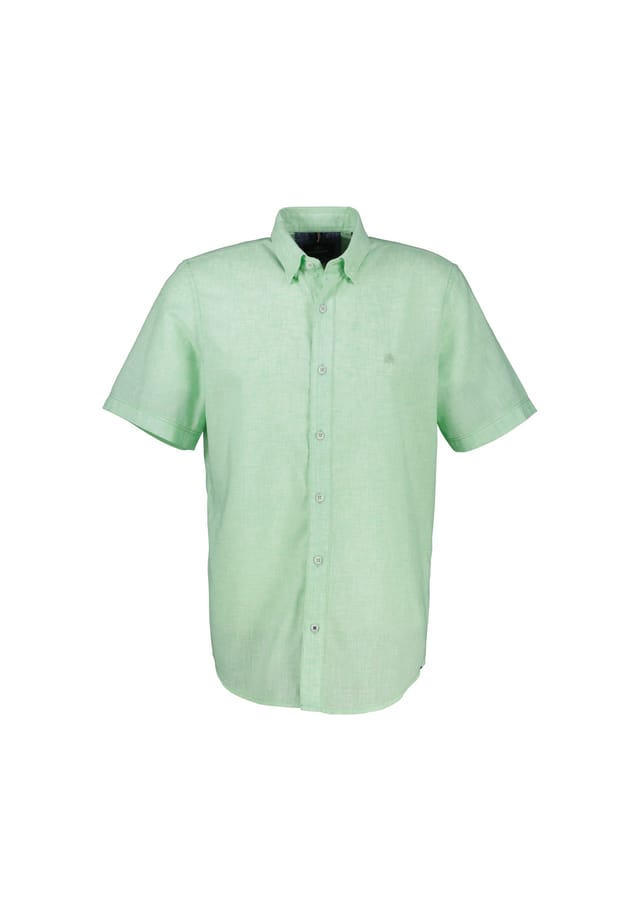 Рубашка с короткими рукавами и потайным воротником на пуговицах. Lerros, зеленый
Рубашка с короткими рукавами и потайным воротником на пуговицах. Lerros, зеленый