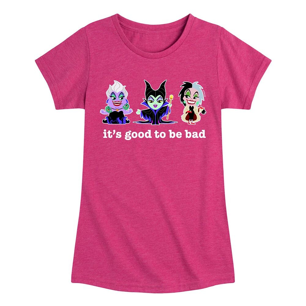 Футболка с рисунком «Злодеи Диснея: Урсула, Злая королева и Круэлла» для девочек 7–16 лет. Disney, розовый 
Футболка с рисунком «Злодеи Диснея: Урсула, Злая королева и Круэлла» для девочек 7–16 лет. Disney, розовый