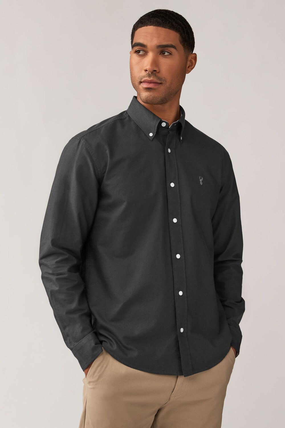 Рубашка Оксфорд с длинным рукавом Next, серый
Рубашка Оксфорд с длинным рукавом Next, серый