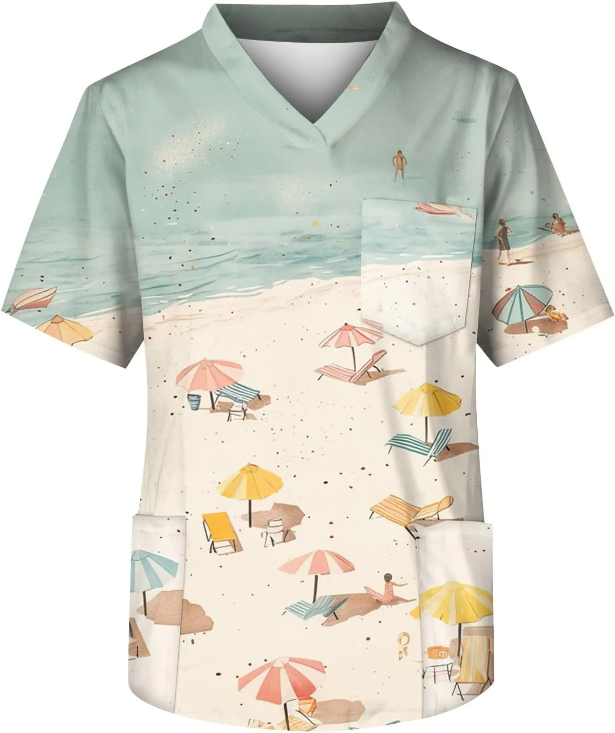 Мужская футболка V-образного выреза Hawaiian Print с карманами WENKOMG1
Мужская футболка V-образного выреза Hawaiian Print с карманами WENKOMG1