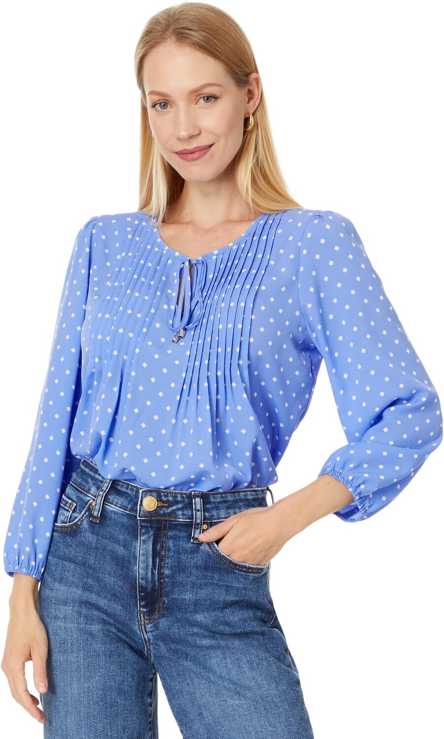 Блуза Tommy Hilfiger Dot Pintuck Blouse, цвет French Blue/Ivory
Блуза Tommy Hilfiger Dot Pintuck Blouse, цвет French Blue/Ivory