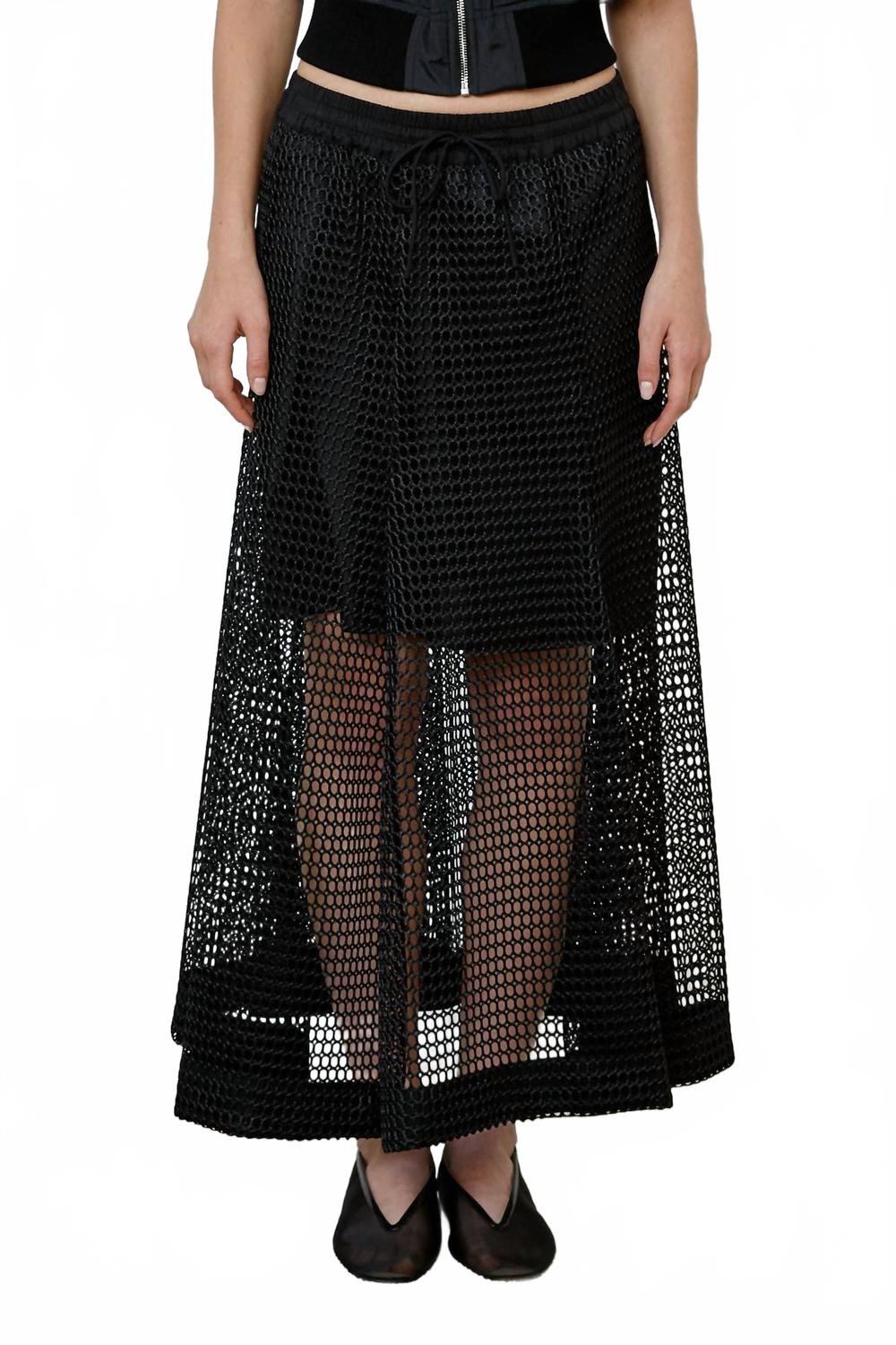 Черная сетчатая юбка MEIMEIJ
Черная сетчатая юбка MEIMEIJ