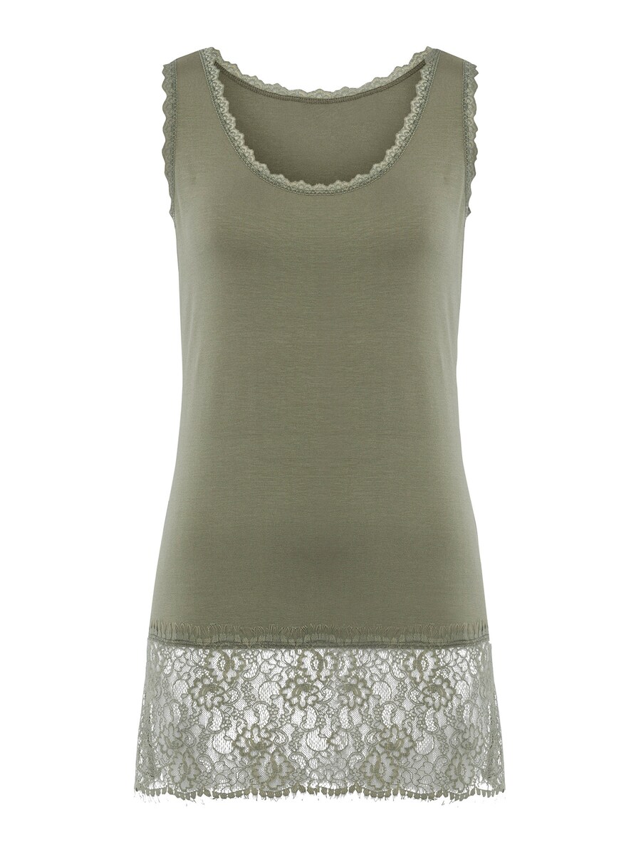 Кружевной топ heine Top, хаки 
Кружевной топ heine Top, хаки