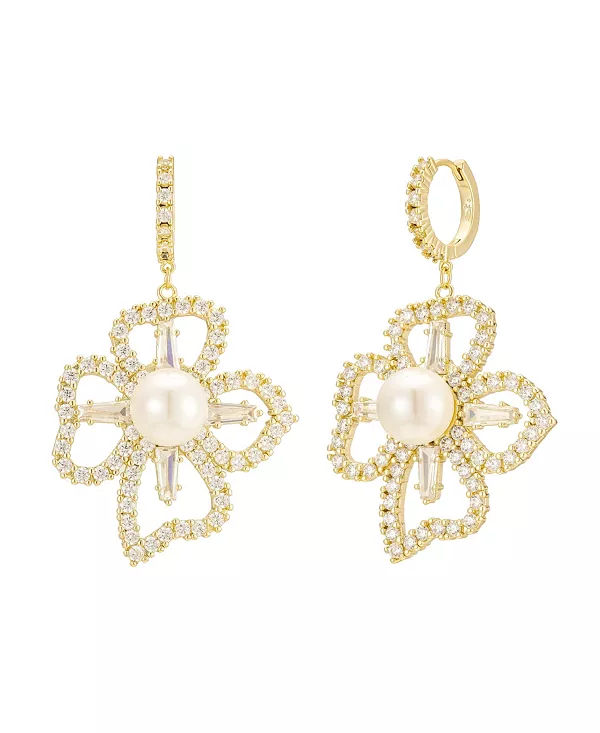 Серьги-Подвески с жемчугом и хрустальными цветами Untamed Petals, gold
Серьги-Подвески с жемчугом и хрустальными цветами Untamed Petals, gold