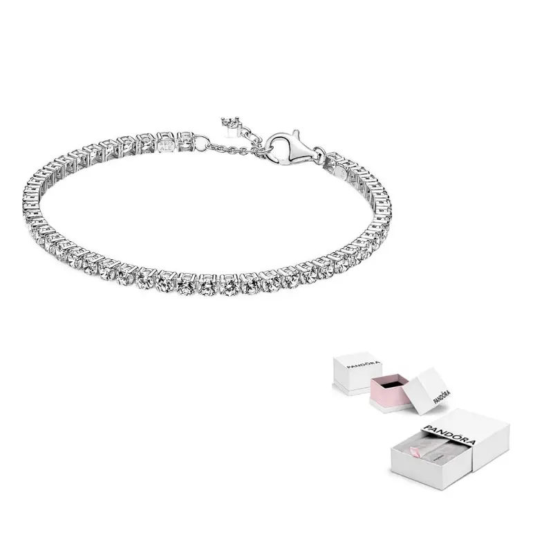 Pandora Женский сверкающий теннисный браслет Silver
Pandora Женский сверкающий теннисный браслет Silver