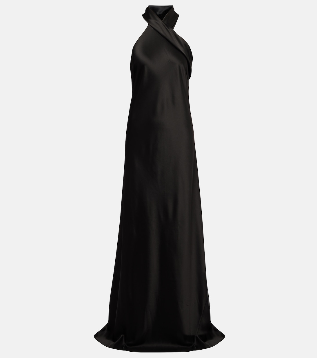 Атласное платье с халтер-воротником Galvan, черный
Атласное платье с халтер-воротником Galvan, черный