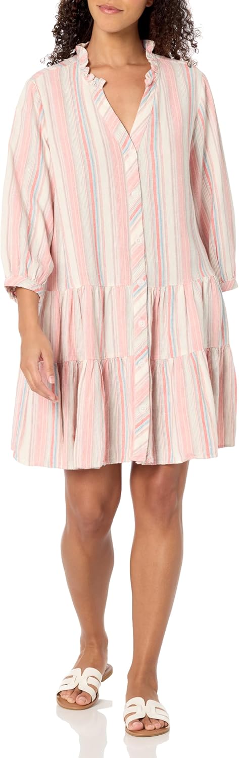 Женское платье-рубашка с длинными рукавами и пуговицами спереди от Tommy Hilfiger, Coral Multi
Женское платье-рубашка с длинными рукавами и пуговицами спереди от Tommy Hilfiger, Coral Multi