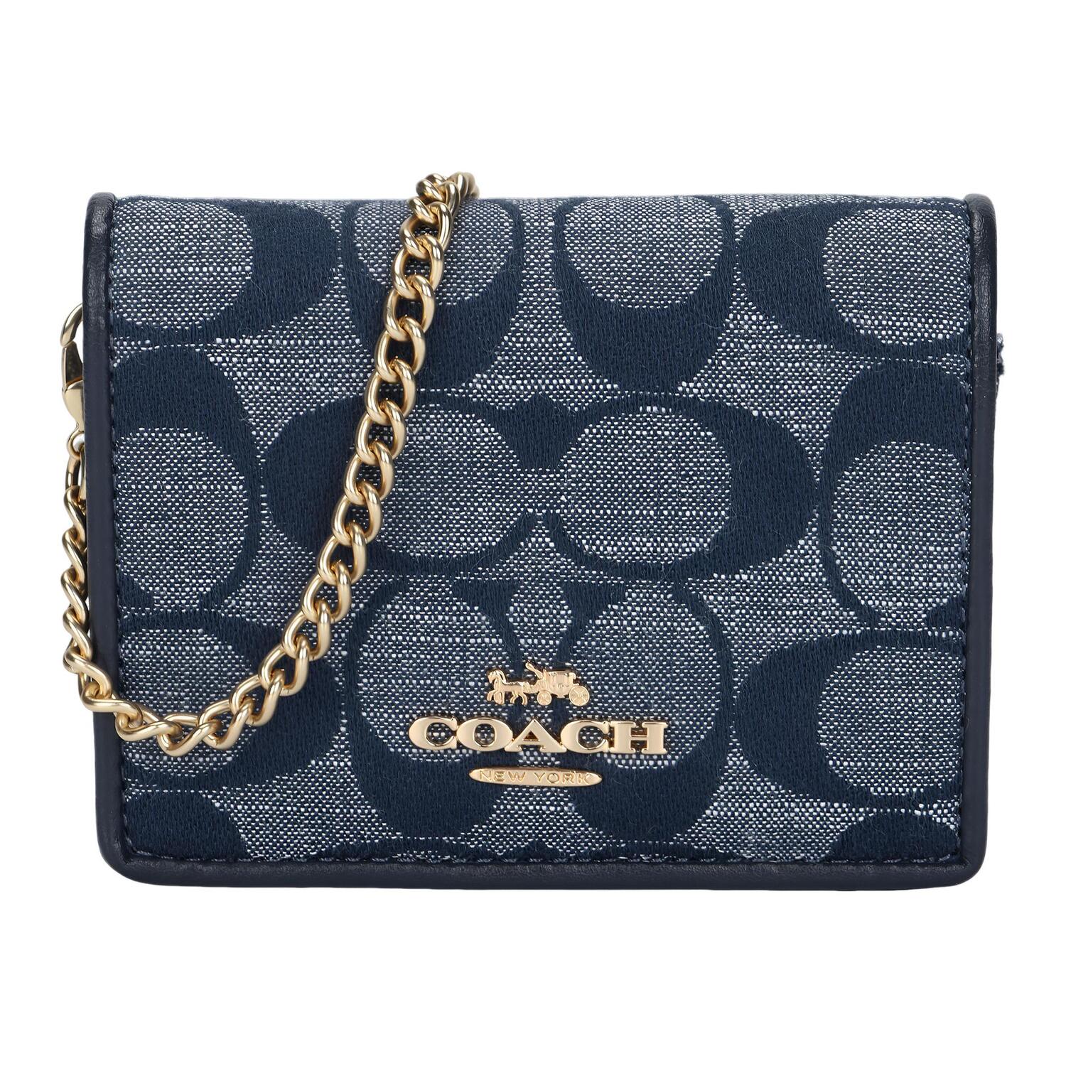 Шамбре с гладкой кожаной цепью кошелек клатч, плечевая сумка, кросс-боди мини женская джинсово-синяя COACH
Шамбре с гладкой кожаной цепью кошелек клатч, плечевая сумка, кросс-боди мини женская джинсово-синяя COACH