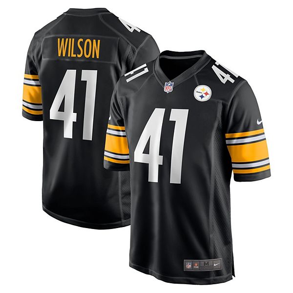 Мужская игровая футболка Payton Wilson Pittsburgh Steelers черная Nike
Мужская игровая футболка Payton Wilson Pittsburgh Steelers черная Nike