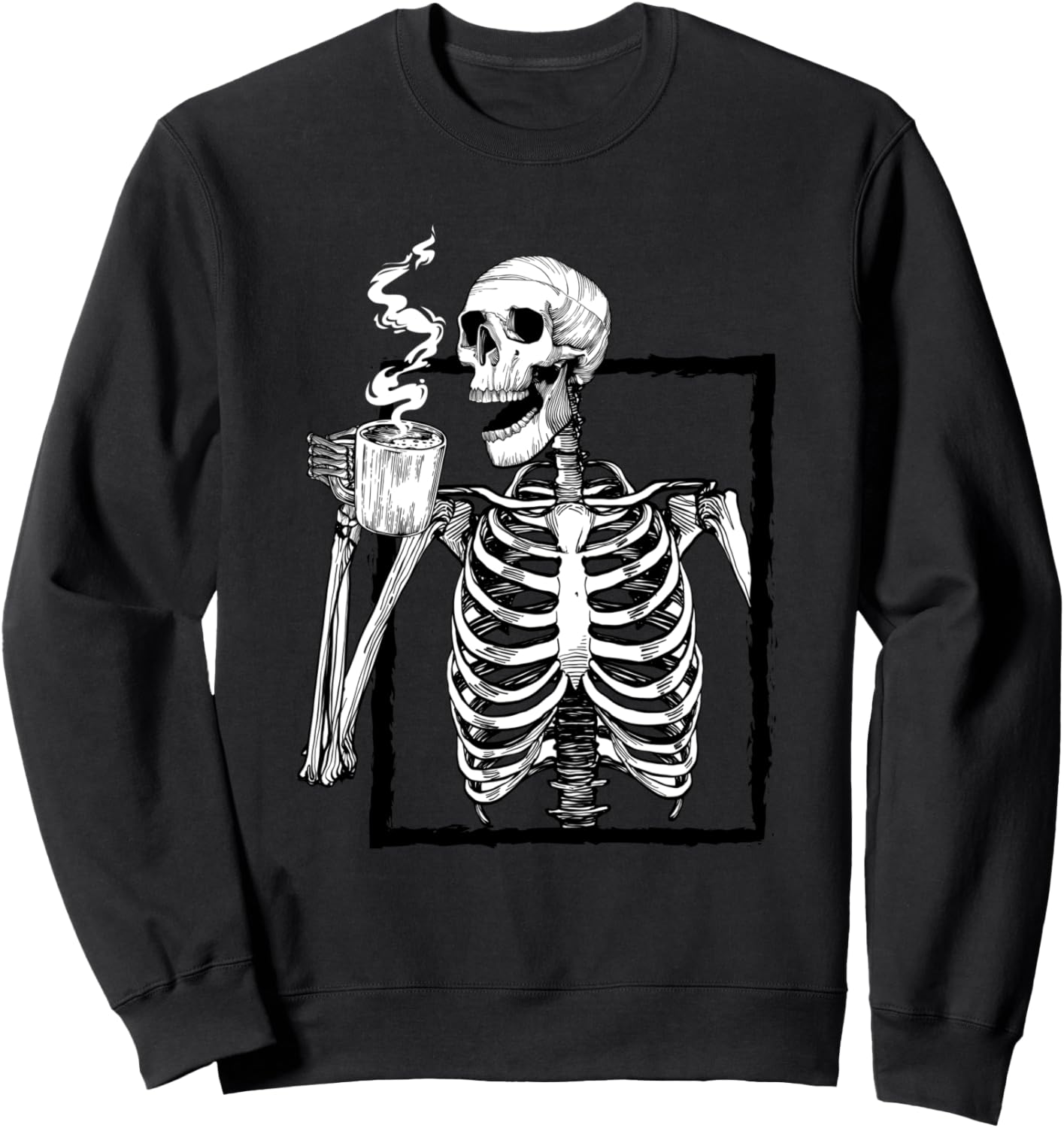 Забавная толстовка на Хэллоуин с изображением скелета, пьющего кофе Ingenius Halloween Skeleton Coffee Lover Gift, черный
Забавная толстовка на Хэллоуин с изображением скелета, пьющего кофе Ingenius Halloween Skeleton Coffee Lover Gift, черный