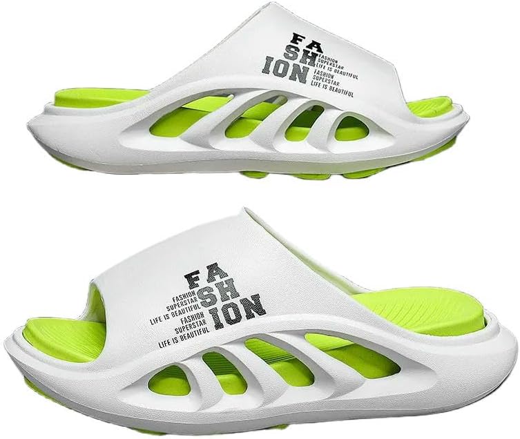 Модные мужские шлепанцы EVA для улицы с толстой подошвой, пляжные шлепанцы с мягкой подошвой Dmmwcx, белый/зеленый
Модные мужские шлепанцы EVA для улицы с толстой подошвой, пляжные шлепанцы с мягкой подошвой Dmmwcx, белый/зеленый