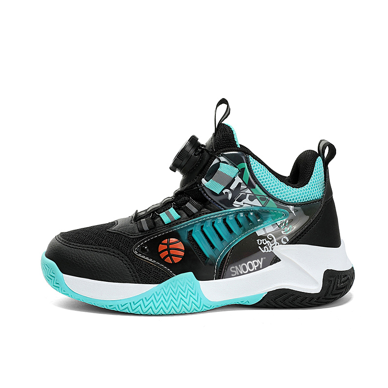 Детские баскетбольные кроссовки с противоскользящей подошвой, устойчивые к истиранию, дышащие, с отскоком, средней высоты SNOOPY, черный/синий
Детские баскетбольные кроссовки с противоскользящей подошвой, устойчивые к истиранию, дышащие, с отскоком, средней высоты SNOOPY, черный/синий