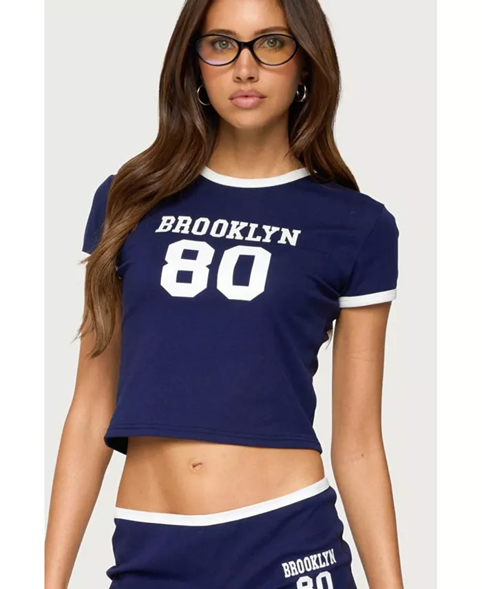 Женская контрастная футболка Brooklyn Edikted, синий
Женская контрастная футболка Brooklyn Edikted, синий