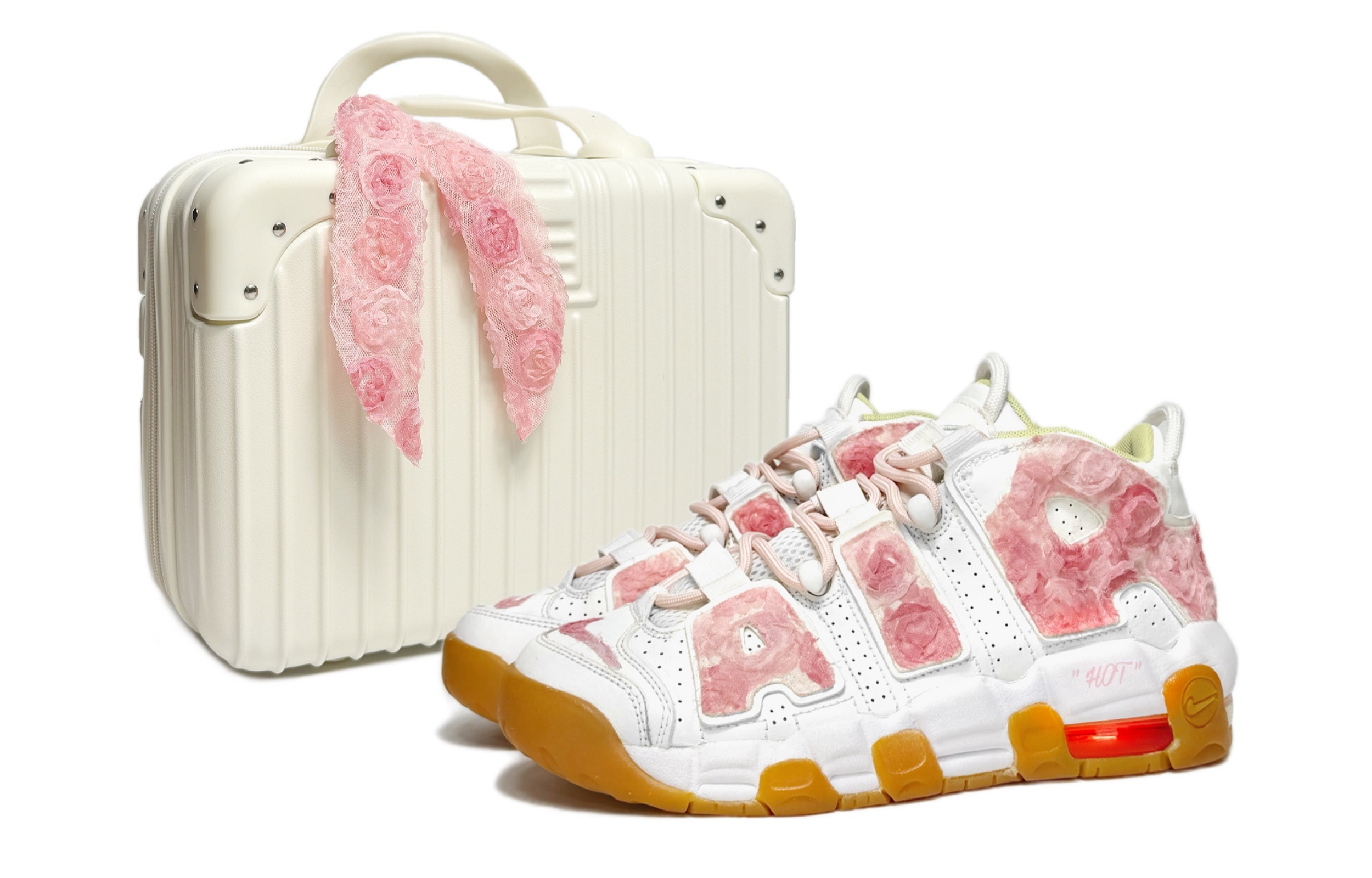Nike Баскетбольные кроссовки Air More Uptempo Rose Girlish SBOX с износостойким верхом средней высоты, розовые, белые, для подростков
Nike Баскетбольные кроссовки Air More Uptempo Rose Girlish SBOX с износостойким верхом средней высоты, розовые, белые, для подростков