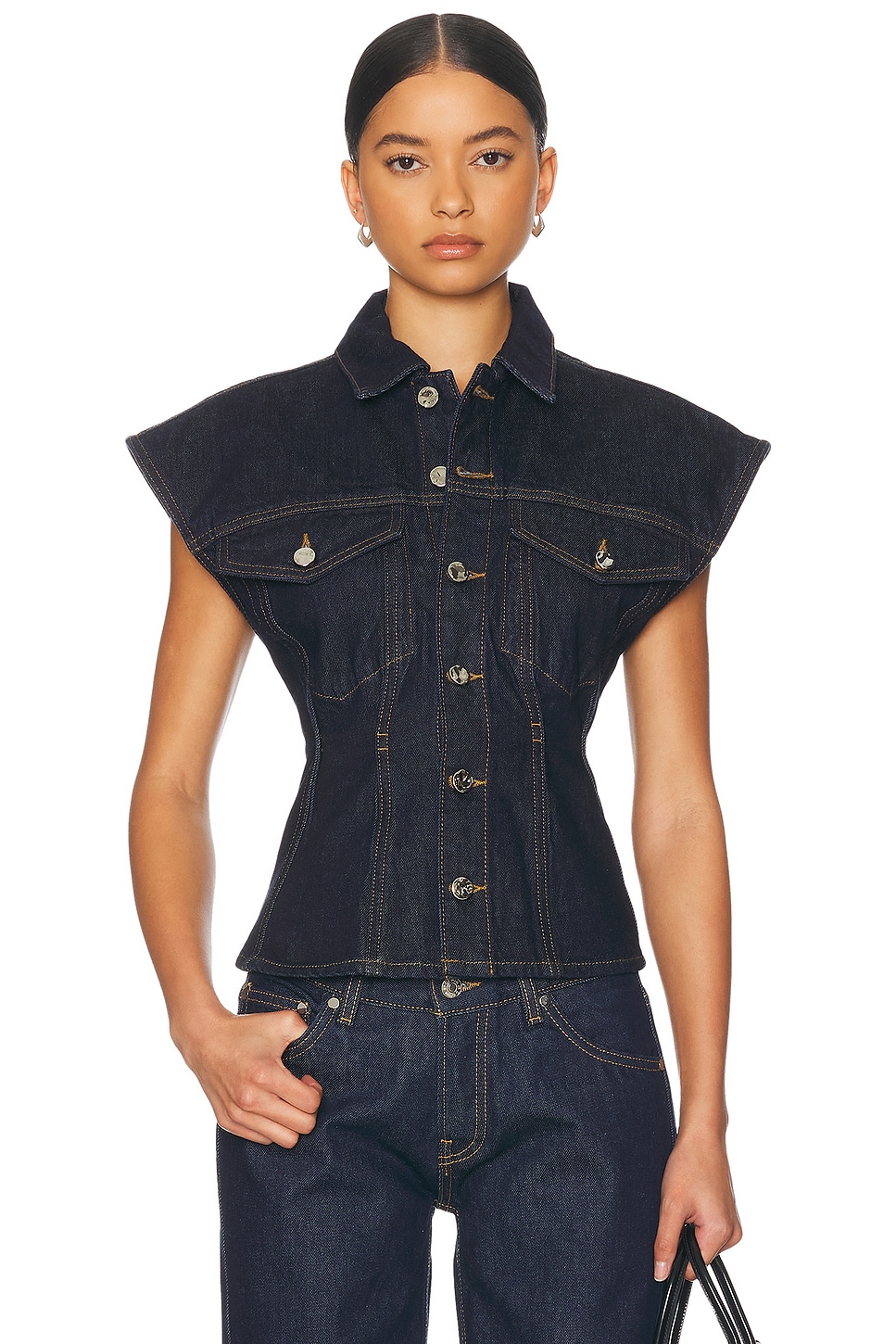 Облегающий жилет Frame, Rinse
Облегающий жилет Frame, Rinse