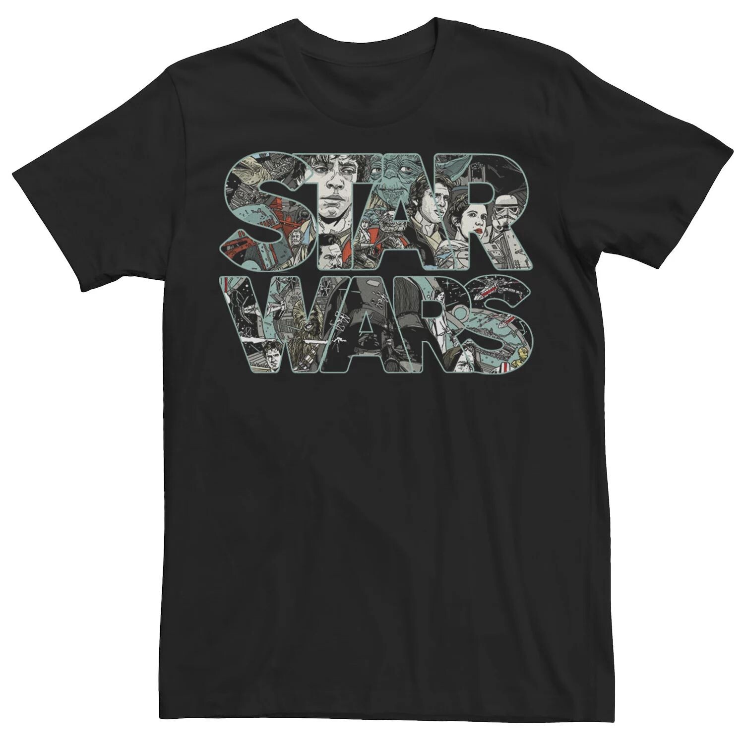 Мужская футболка с логотипом «Звездные войны» и графическим коллажем Star Wars
Мужская футболка с логотипом «Звездные войны» и графическим коллажем Star Wars