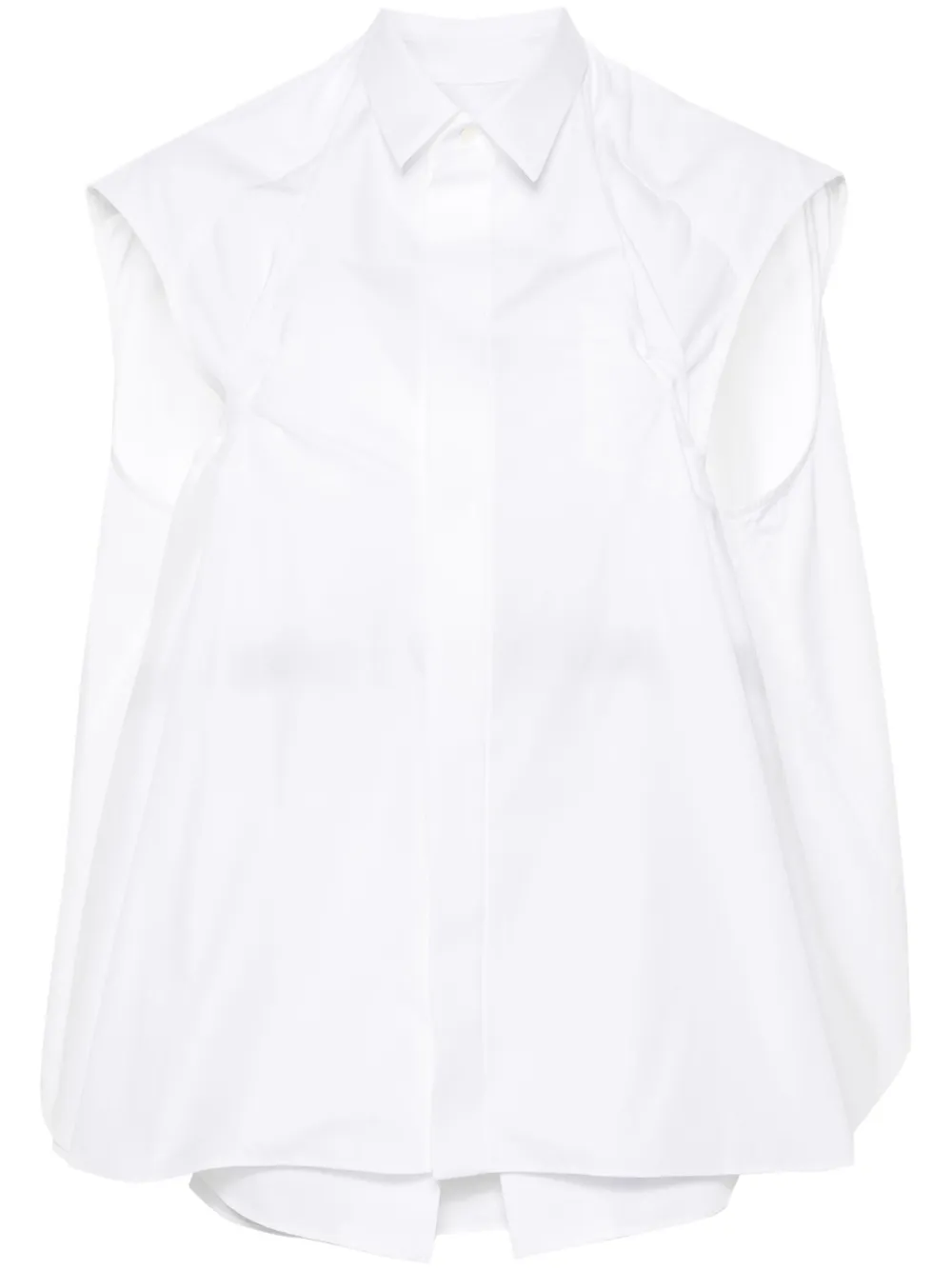 Многослойная блузка без рукавов SACAI, белый
Многослойная блузка без рукавов SACAI, белый