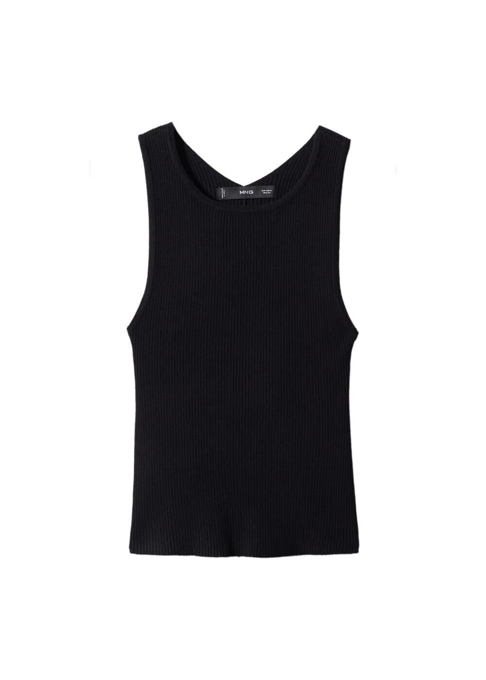 Топ MANGO Pasi, черный 
Топ MANGO Pasi, черный