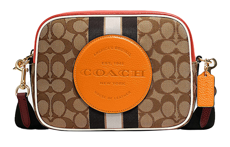 Сумка через плечо Dempsey Canvas With Leather Camera Bag, наплечная сумка женская оранжевая и коричневая монограмма COACH
Сумка через плечо Dempsey Canvas With Leather Camera Bag, наплечная сумка женская оранжевая и коричневая монограмма COACH