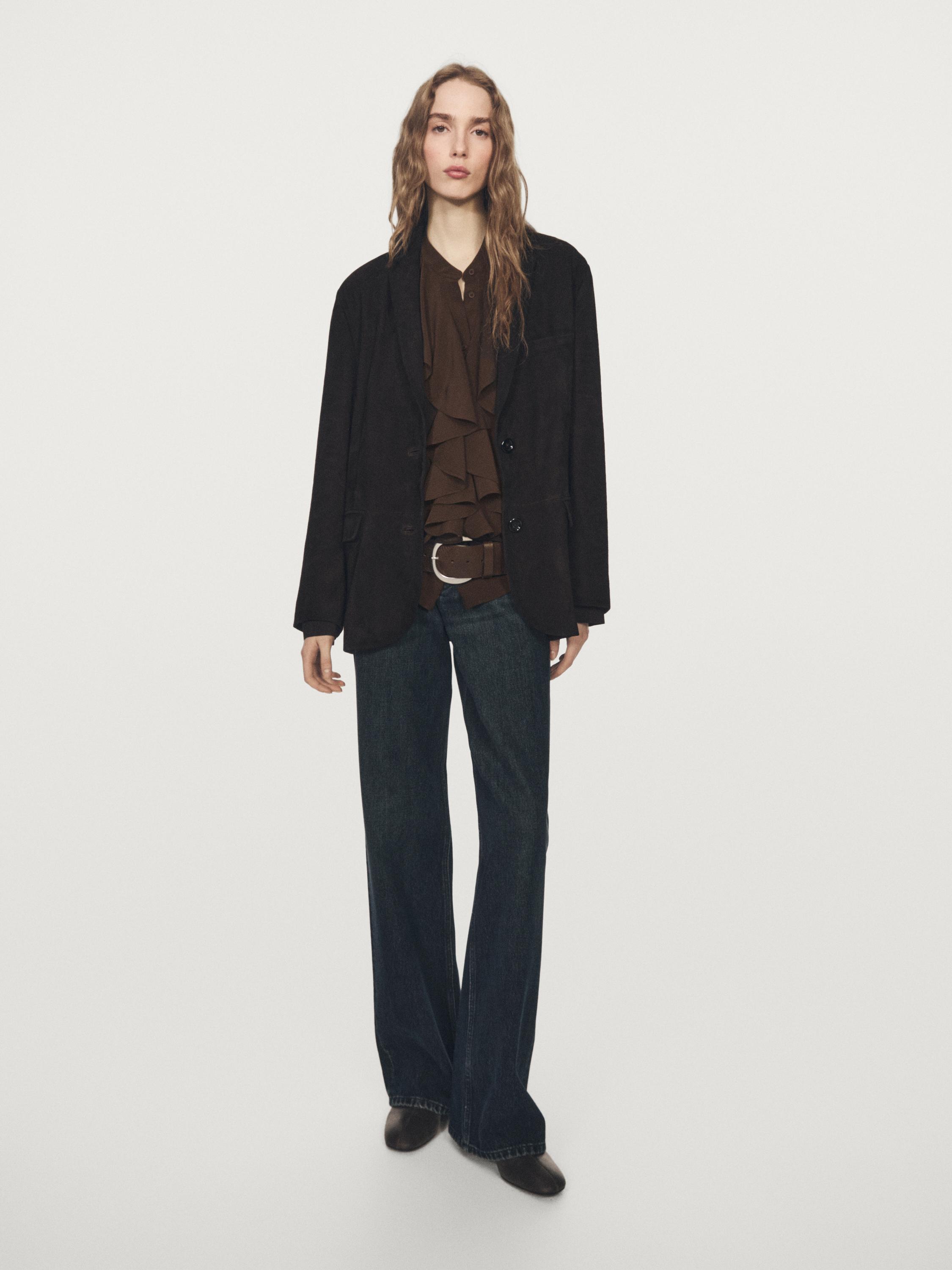 Летящая блуза с рюшами Massimo Dutti, brown
Летящая блуза с рюшами Massimo Dutti, brown