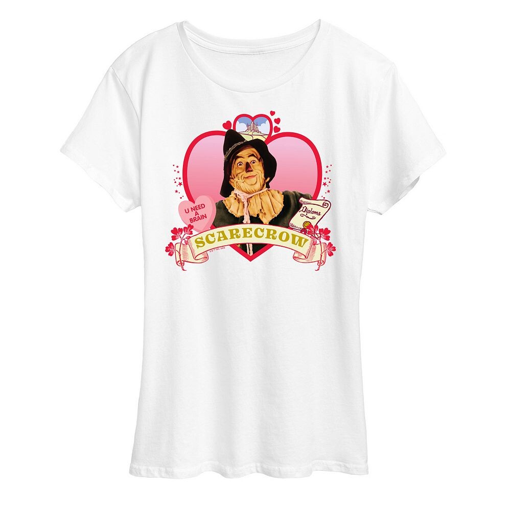 Женская футболка с графическим принтом «Волшебник страны Оз» и сердечком-пугалом Licensed Character, белый
Женская футболка с графическим принтом «Волшебник страны Оз» и сердечком-пугалом Licensed Character, белый