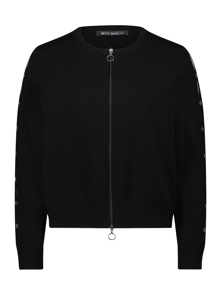 Черный вязаный кардиган на молнии Betty Barclay
Черный вязаный кардиган на молнии Betty Barclay