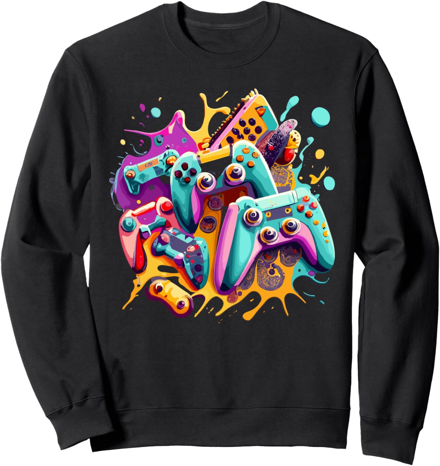 Яркая геймерская толстовка Paint Splash для игрового контроллера Video Game Controller Control All The Things, черный
Яркая геймерская толстовка Paint Splash для игрового контроллера Video Game Controller Control All The Things, черный