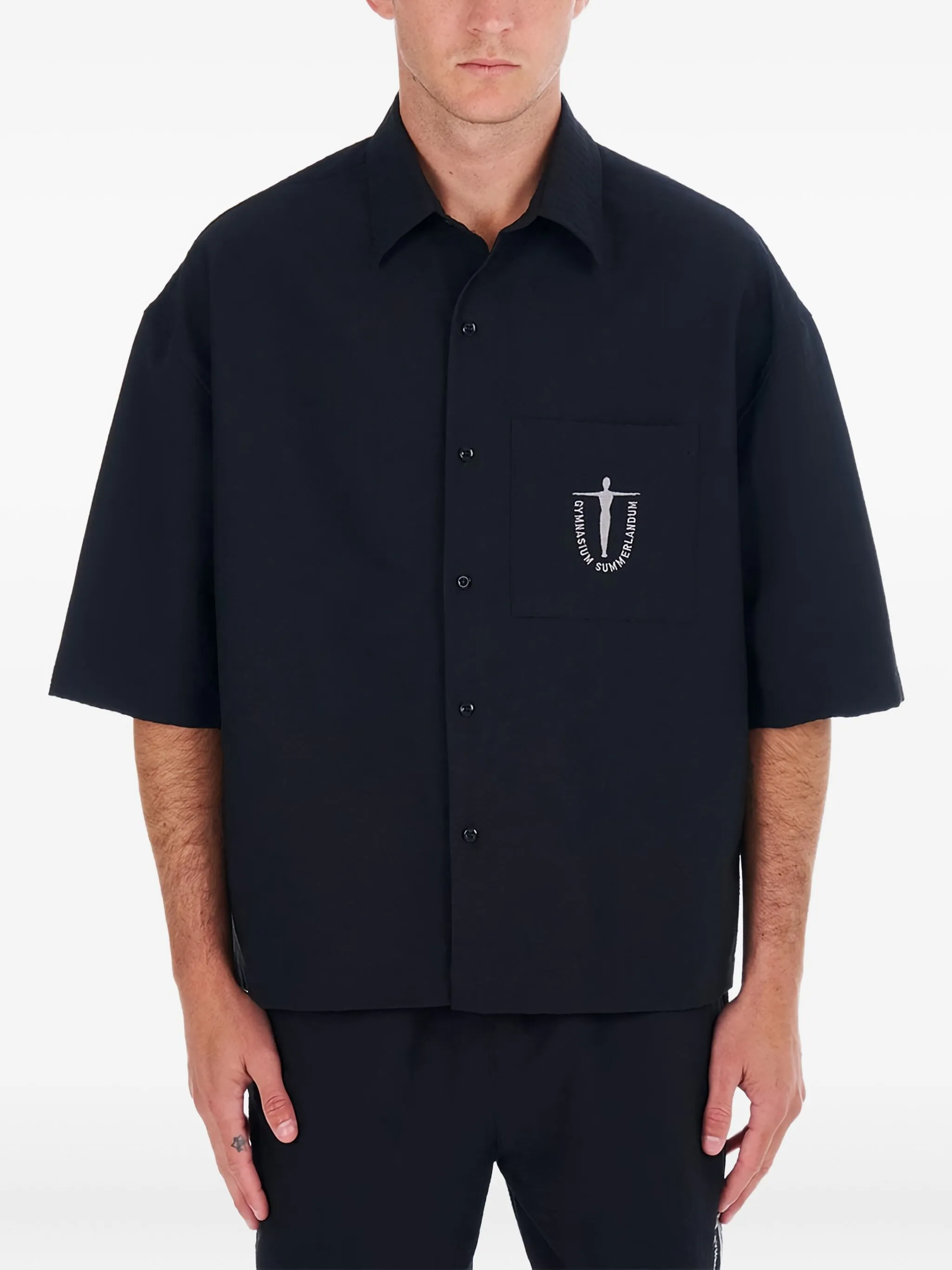 Рубашка с накладным карманом Summerland Nahmias, черный
Рубашка с накладным карманом Summerland Nahmias, черный