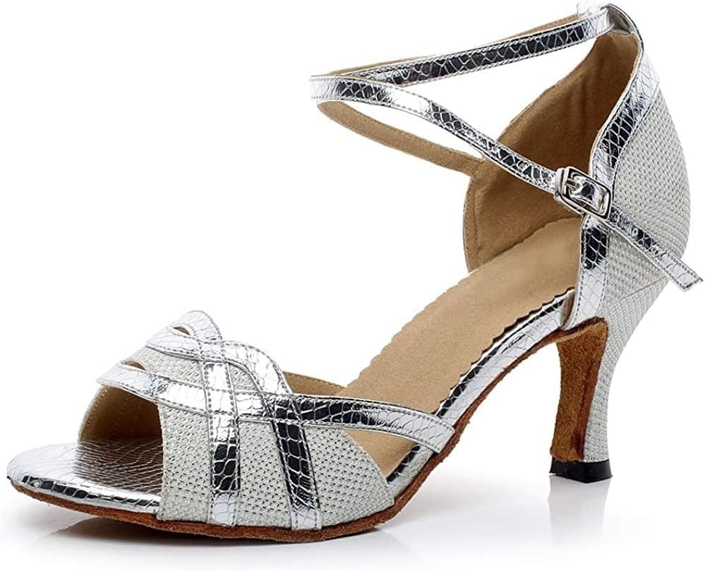Босоножки на каблуке для женщин, туфли для латиноамериканских танцев, сальса, вечеринок, свадеб, бальные танцы (Цвет: серебро 8,3 см, Размер: 6,5 UK) Generic
Босоножки на каблуке для женщин, туфли для латиноамериканских танцев, сальса, вечеринок, свадеб, бальные танцы (Цвет: серебро 8,3 см, Размер: 6,5 UK) Generic