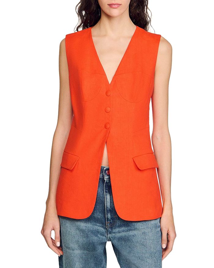 Безрукавка Sandro, оранжевый
Безрукавка Sandro, оранжевый