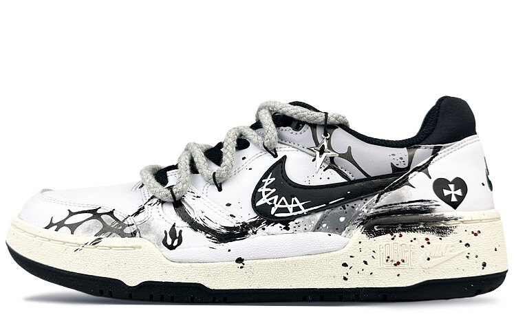 Кроссовки Nike Full Force Skateboarding Shoes Men Low-top Black, белый
Кроссовки Nike Full Force Skateboarding Shoes Men Low-top Black, белый