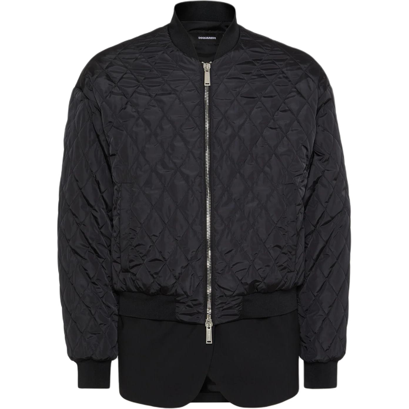 Стеганая куртка-бомбер Dsquared 2, черный
Стеганая куртка-бомбер Dsquared 2, черный