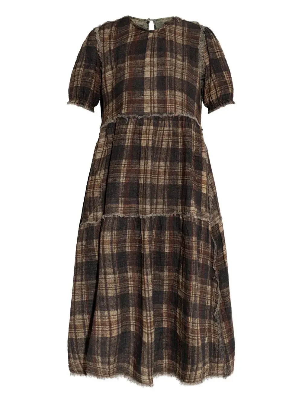 Платье в многоярусную клетку R13, коричневый
Платье в многоярусную клетку R13, коричневый