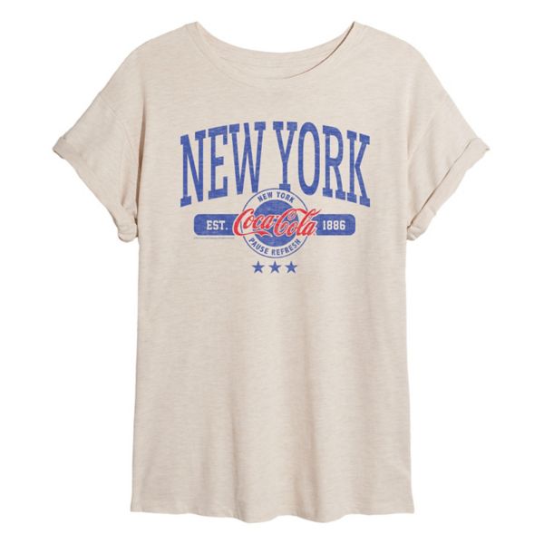 Футболка Juniors Coca Cola New York с принтом большого размера Licensed Character, бежевый
Футболка Juniors Coca Cola New York с принтом большого размера Licensed Character, бежевый