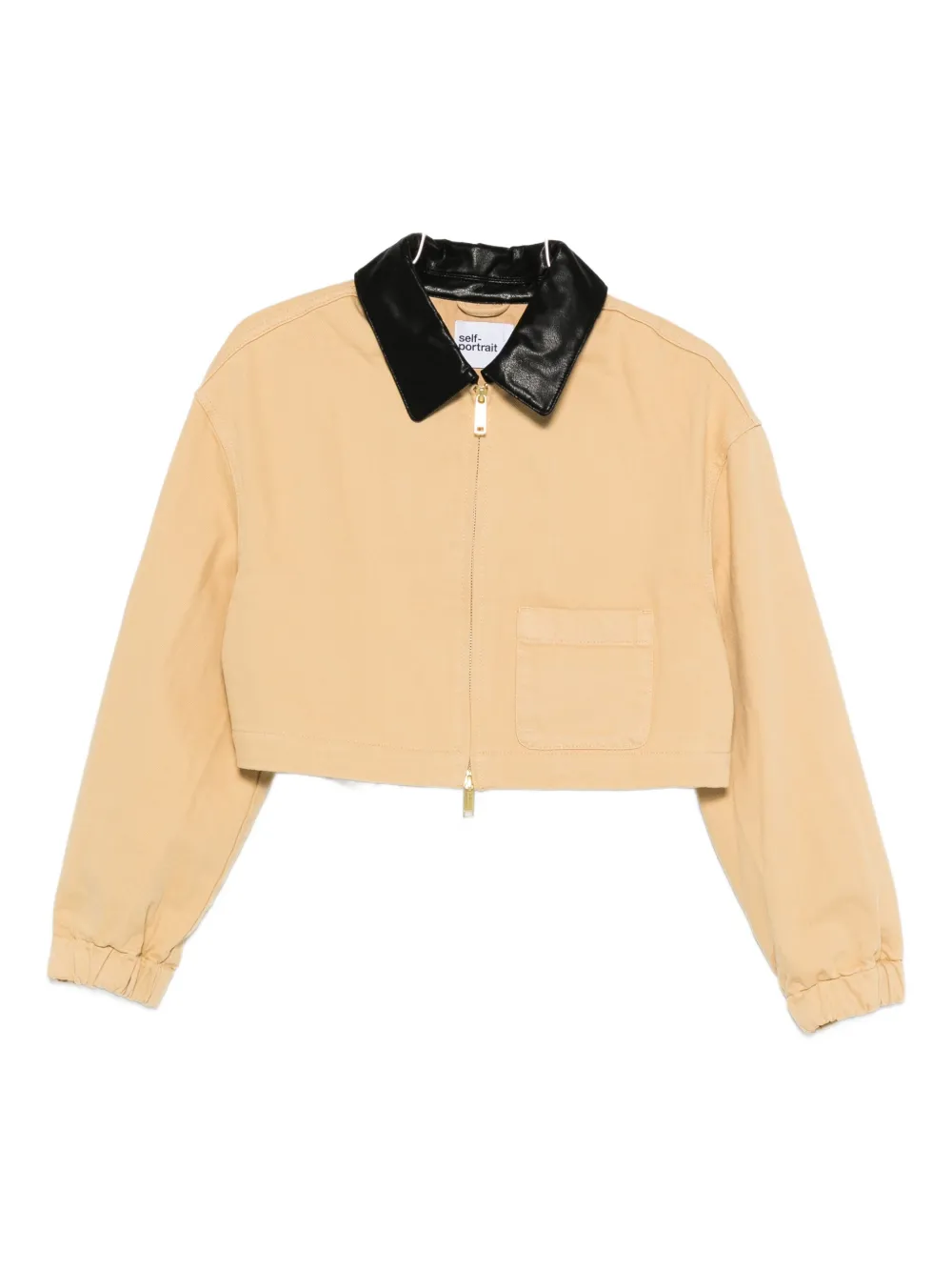 Куртка с кожаным воротником Self-Portrait, нейтральный
Куртка с кожаным воротником Self-Portrait, нейтральный