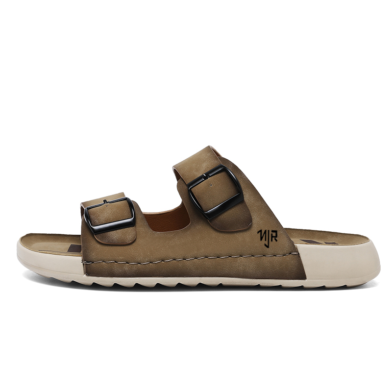 NANJIREN Тапочки-слайды мужские, хаки/серые
NANJIREN Тапочки-слайды мужские, хаки/серые