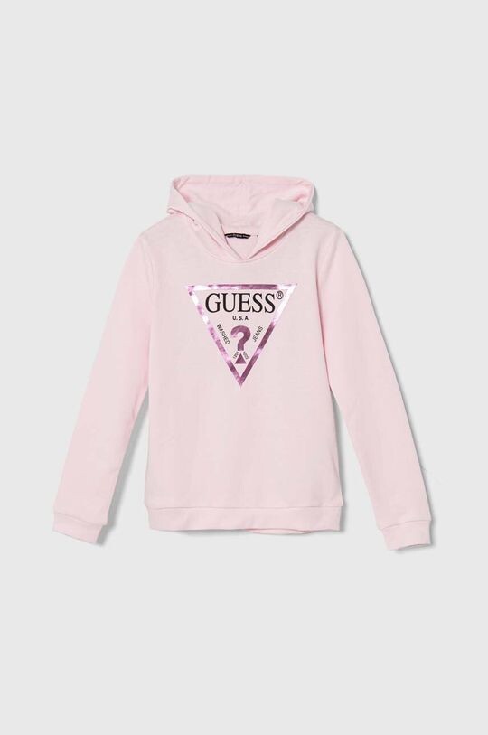 Детская хлопковая толстовка Guess, розовый
Детская хлопковая толстовка Guess, розовый