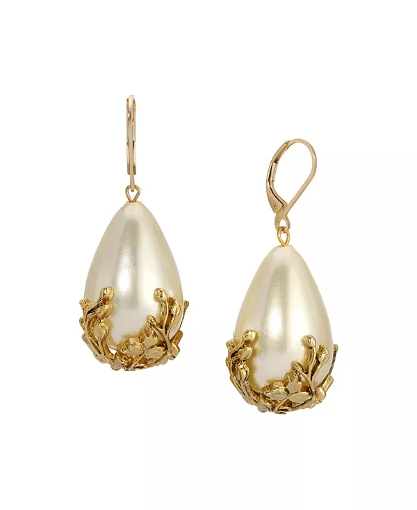 Серьги с золотыми бусинами из искусственного жемчуга золотистого оттенка 2028, white
Серьги с золотыми бусинами из искусственного жемчуга золотистого оттенка 2028, white