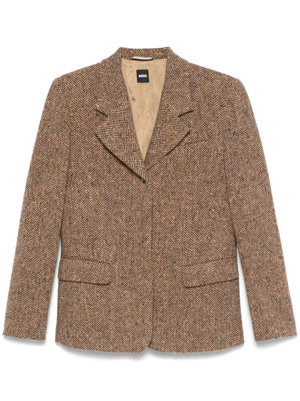 Пиджак с узором в елочку Boss, коричневый
Пиджак с узором в елочку Boss, коричневый