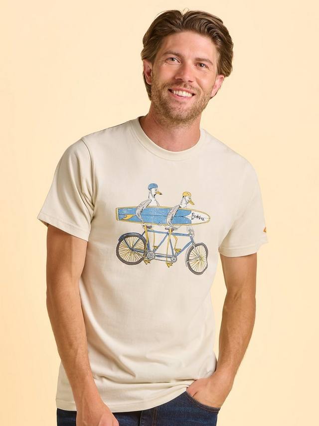 Tayport хлопковая футболка с коротким рукавом и принтом Regular Fit Brakeburn, Cream
Tayport хлопковая футболка с коротким рукавом и принтом Regular Fit Brakeburn, Cream