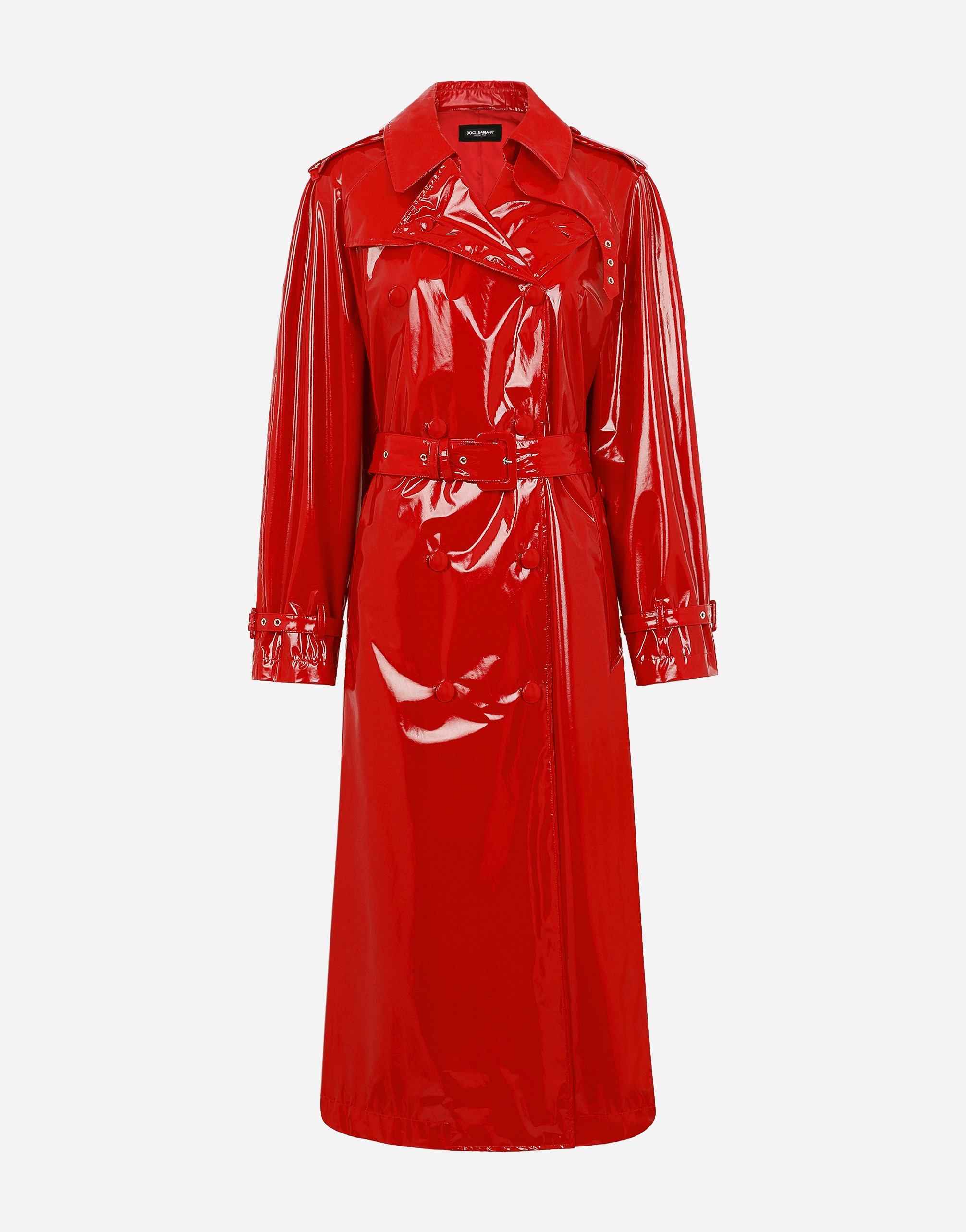 Плащ из лакированной кожи Dolce & Gabbana, красный
Плащ из лакированной кожи Dolce & Gabbana, красный