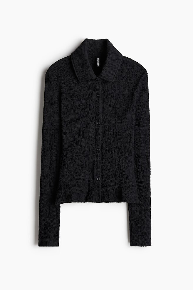 Блуза со структурой H&M, черный
Блуза со структурой H&M, черный